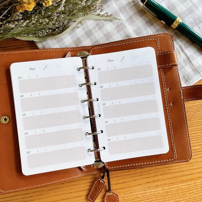 ミニ6穴サイズ/5年日記リフィル