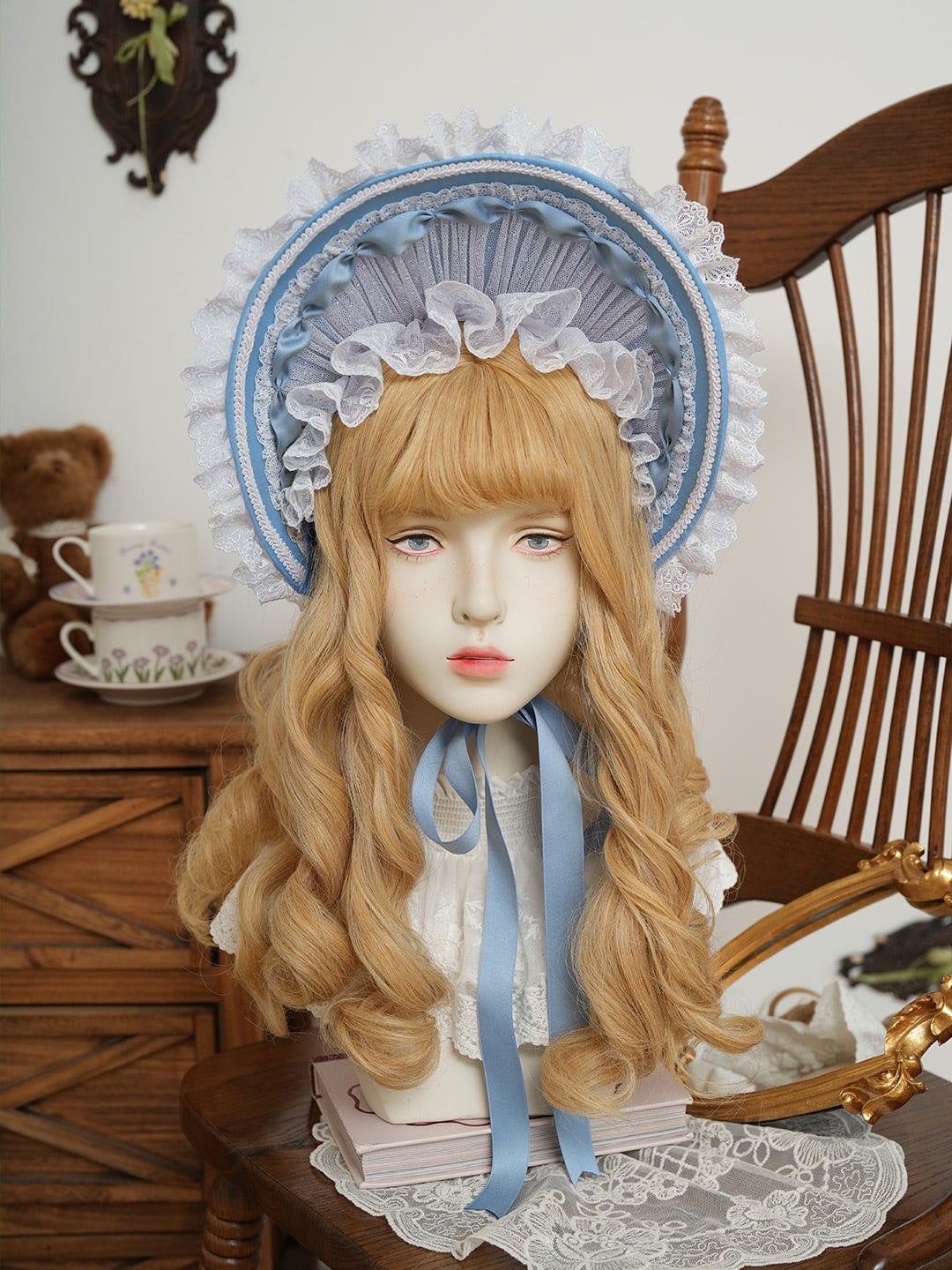 Fashion Show】あけぼのの供人 フリルブリムボンネット | HoshibakoWorks