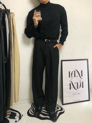 Minimal Ribbed Turtle Neck knit (5color)