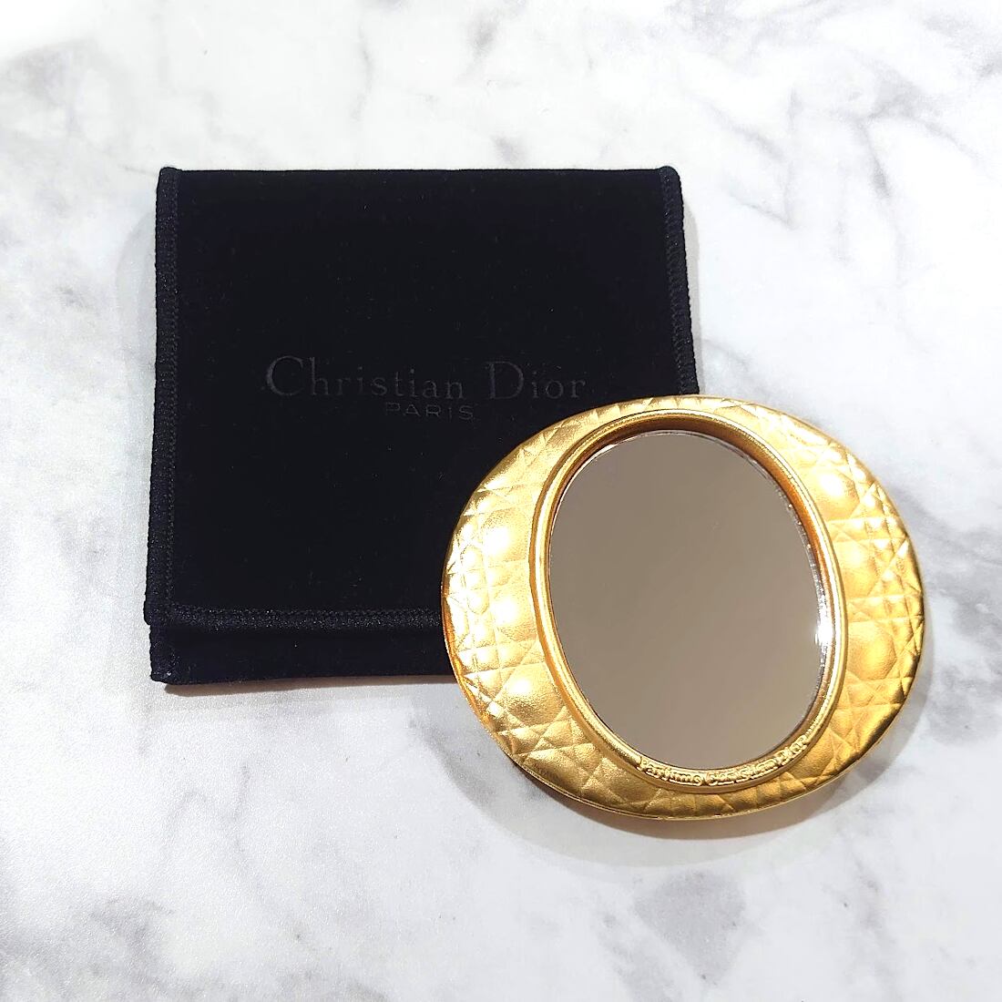 Christian Dior クリスチャン ディオール CD 手鏡 コンパクトミラー 鏡 