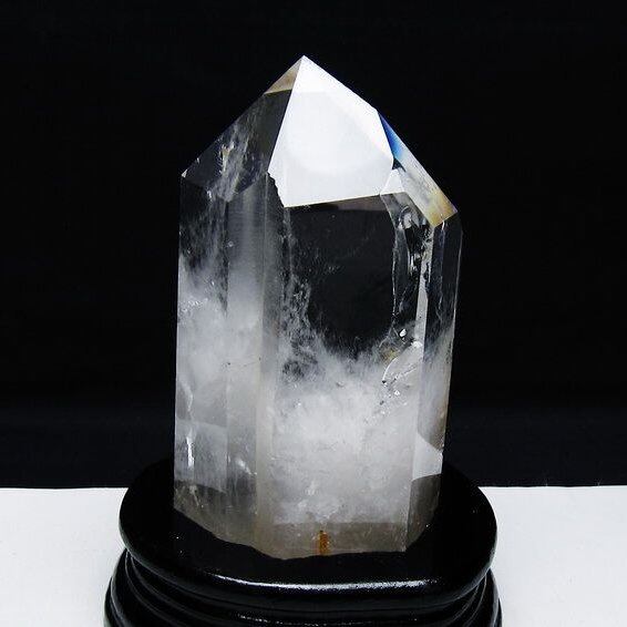 水晶 六角柱 水晶 ポイント 台座付属 一点物 152-3798