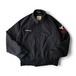 90s　US NAVY　アメリカ軍　ユーティリティジャケット　ジップアップ　ミリタリー　ブルゾン　ブラック　Medium－Regular　M-R　 商品写真1