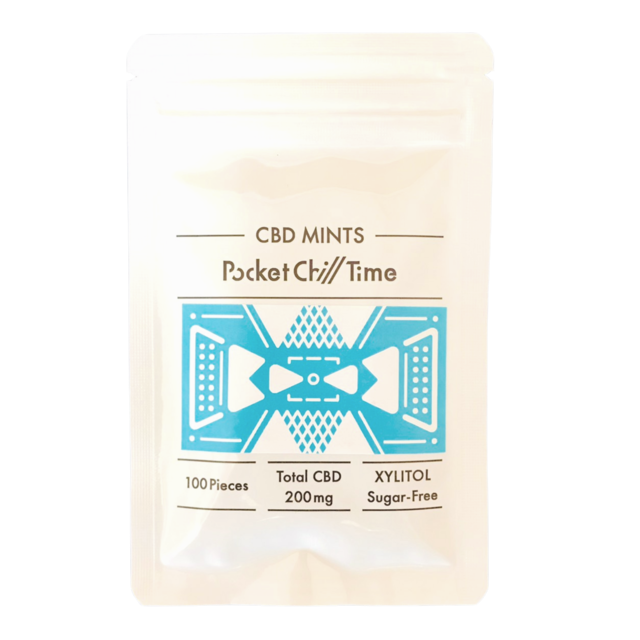 【CBDタブレット】CBD MINTS -Pocket Chill Time- Calm Mint  1粒2mg 100粒入り
