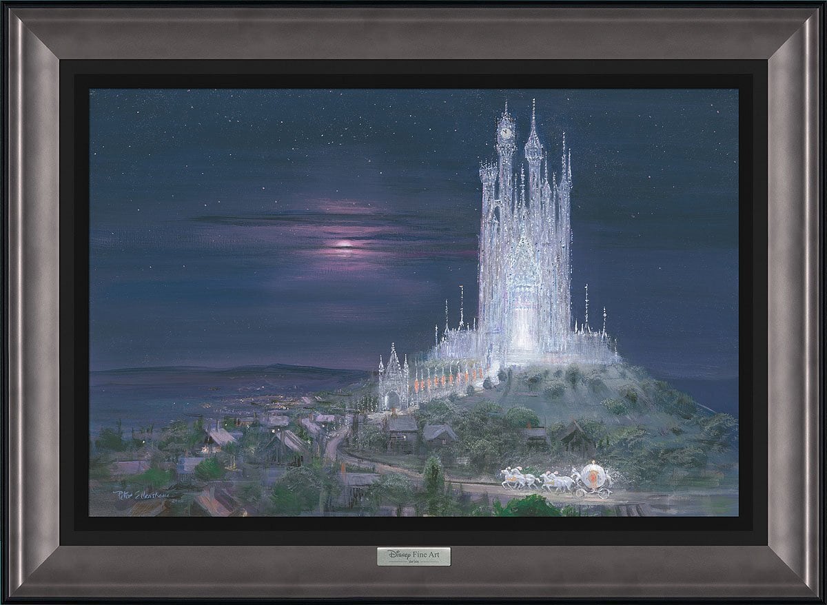ディズニー絵画 シンデレラ ガラスの城 ディズニーアート ディズニーグッズ 作品証明書あり ディズニーアートショップ ディズニー絵画 版画 ポスター