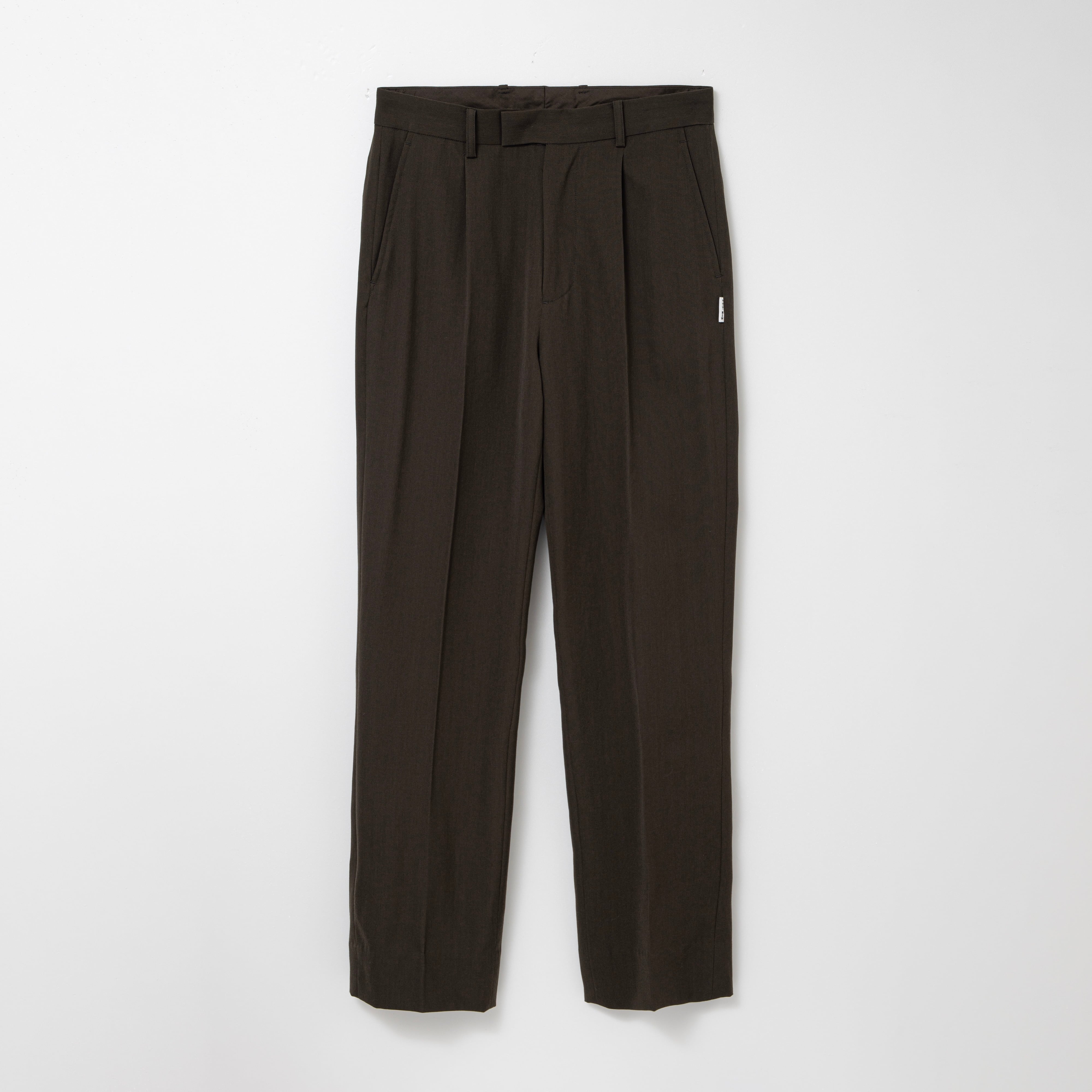 Wool straight slacks（KHAKI） | TTTMSW