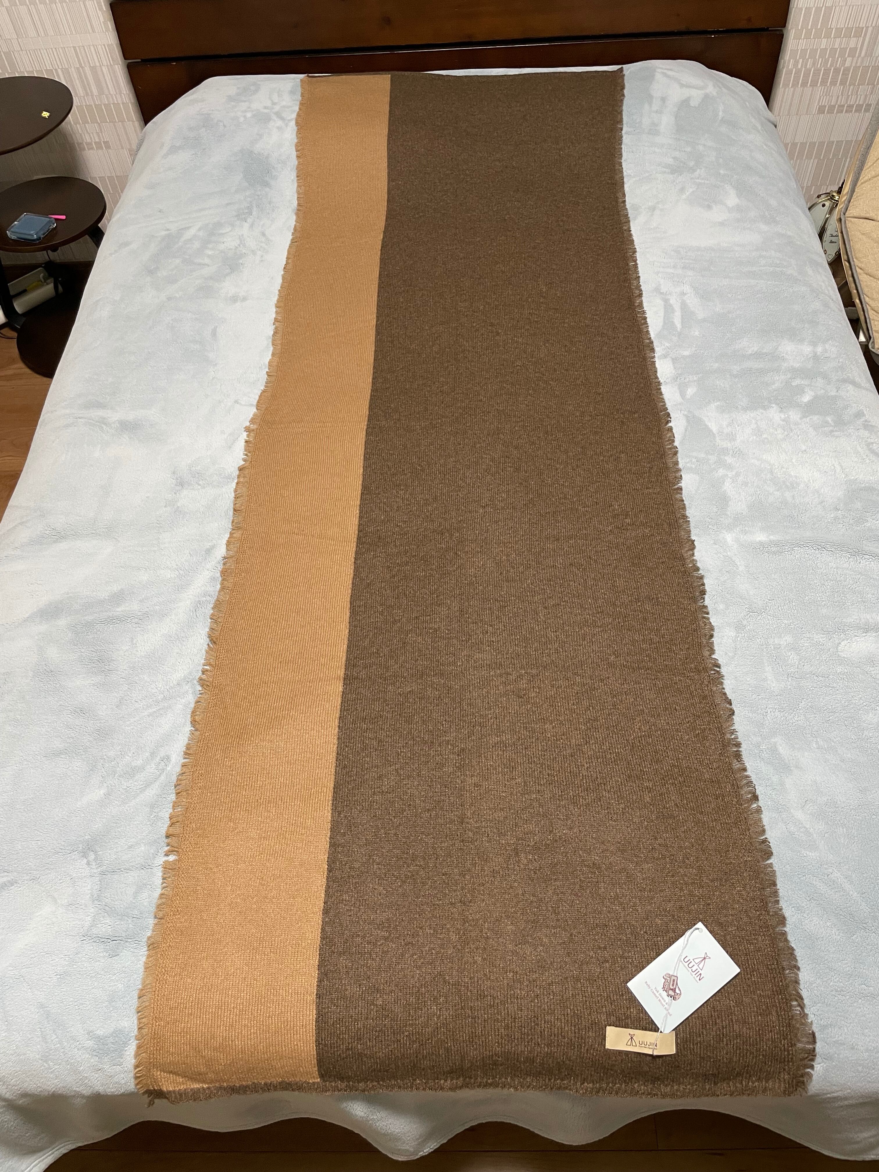 ヤクウール(ヤクダウン)70% /ベビーキャメル30%ストール オーガニック ヤクウール(ヤクダウン)70% /ベビーキャメル30%ストール オーガニック