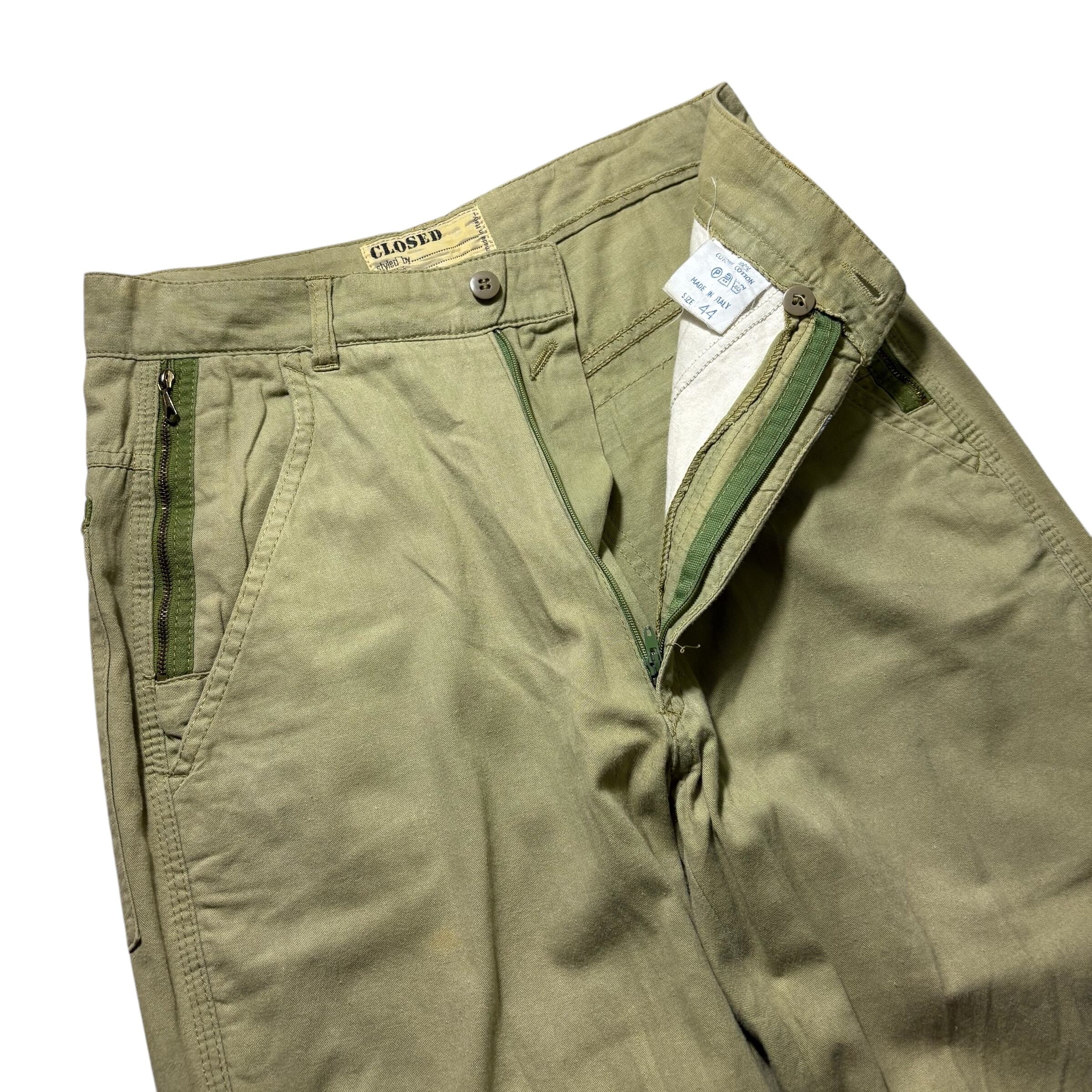 vintage 1980's CLOSED by MARITHE FRANCOIS GIRBAUD cotton zip pants