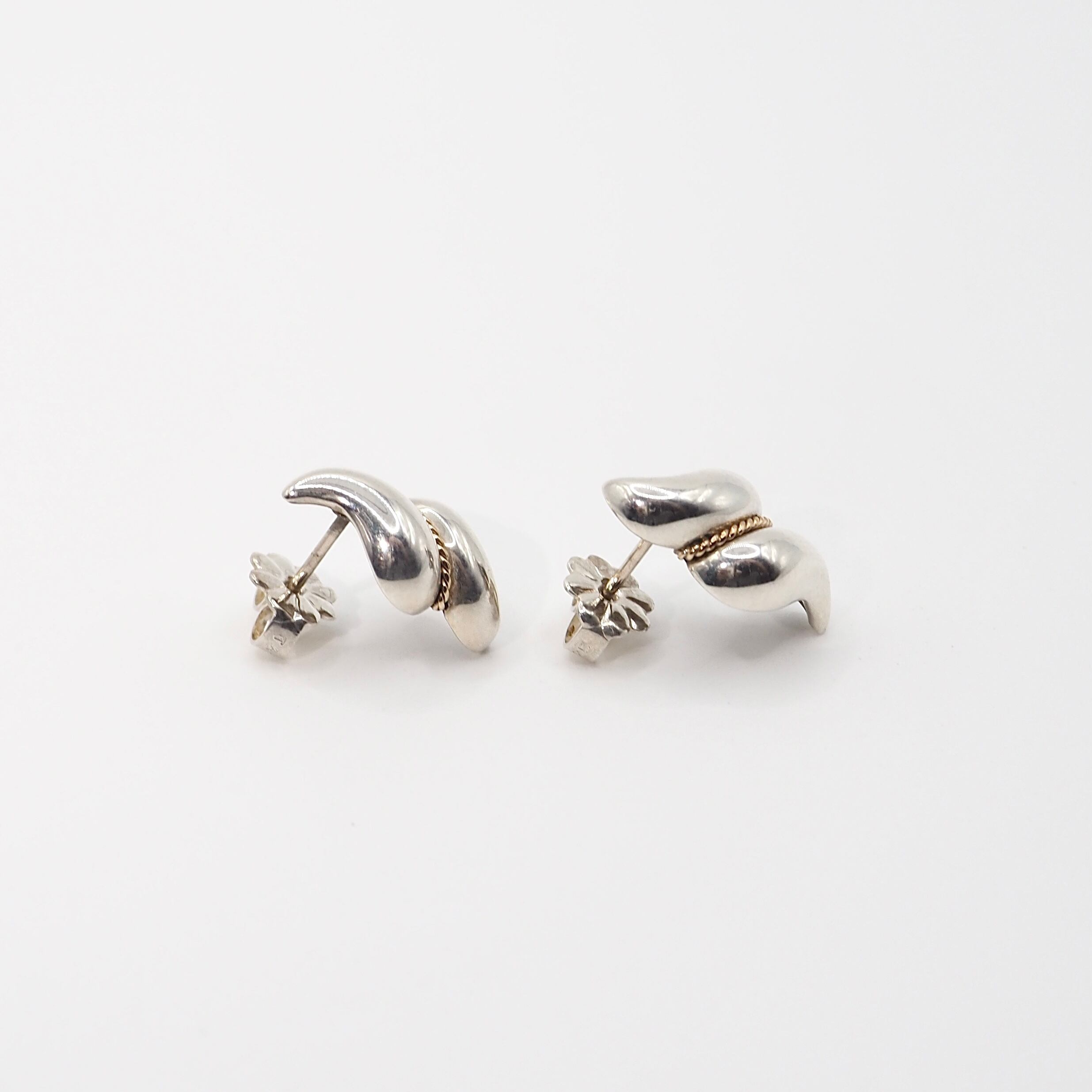 Tiffany&Co. ツイストロープ コンビピアス シルバー925 K18