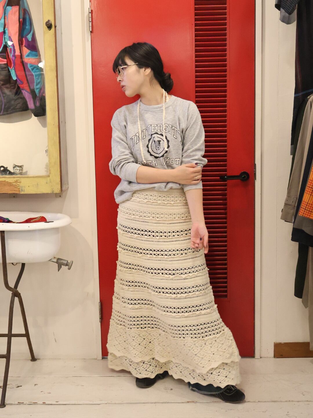 crochet long dress【1900】