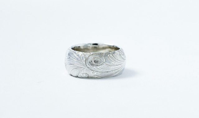 R-065 Arabesque half round ring (L)