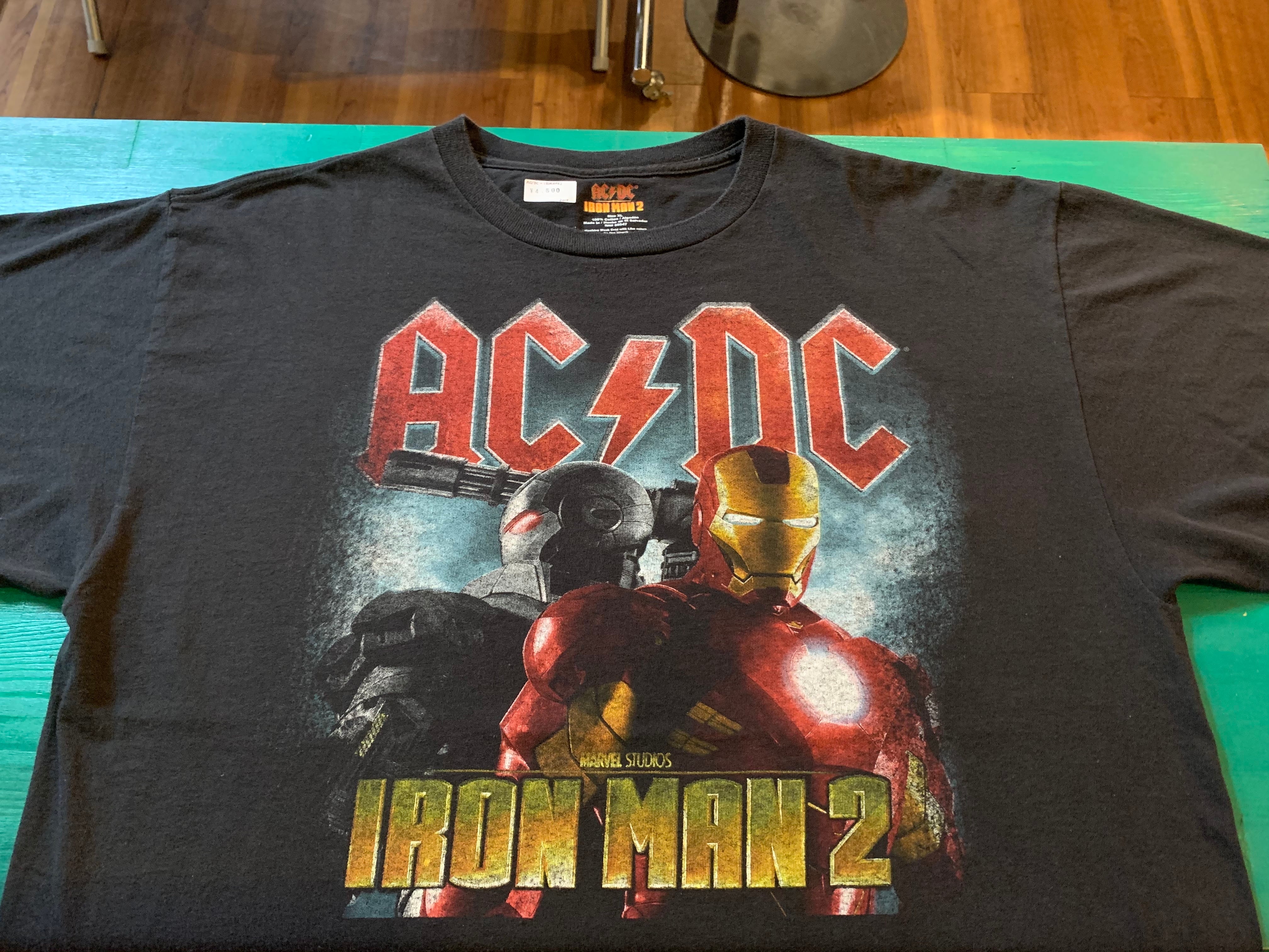 AC/DC × IRON MAN / MARVEL 映画 アイアンマン2 サウンドトラック T