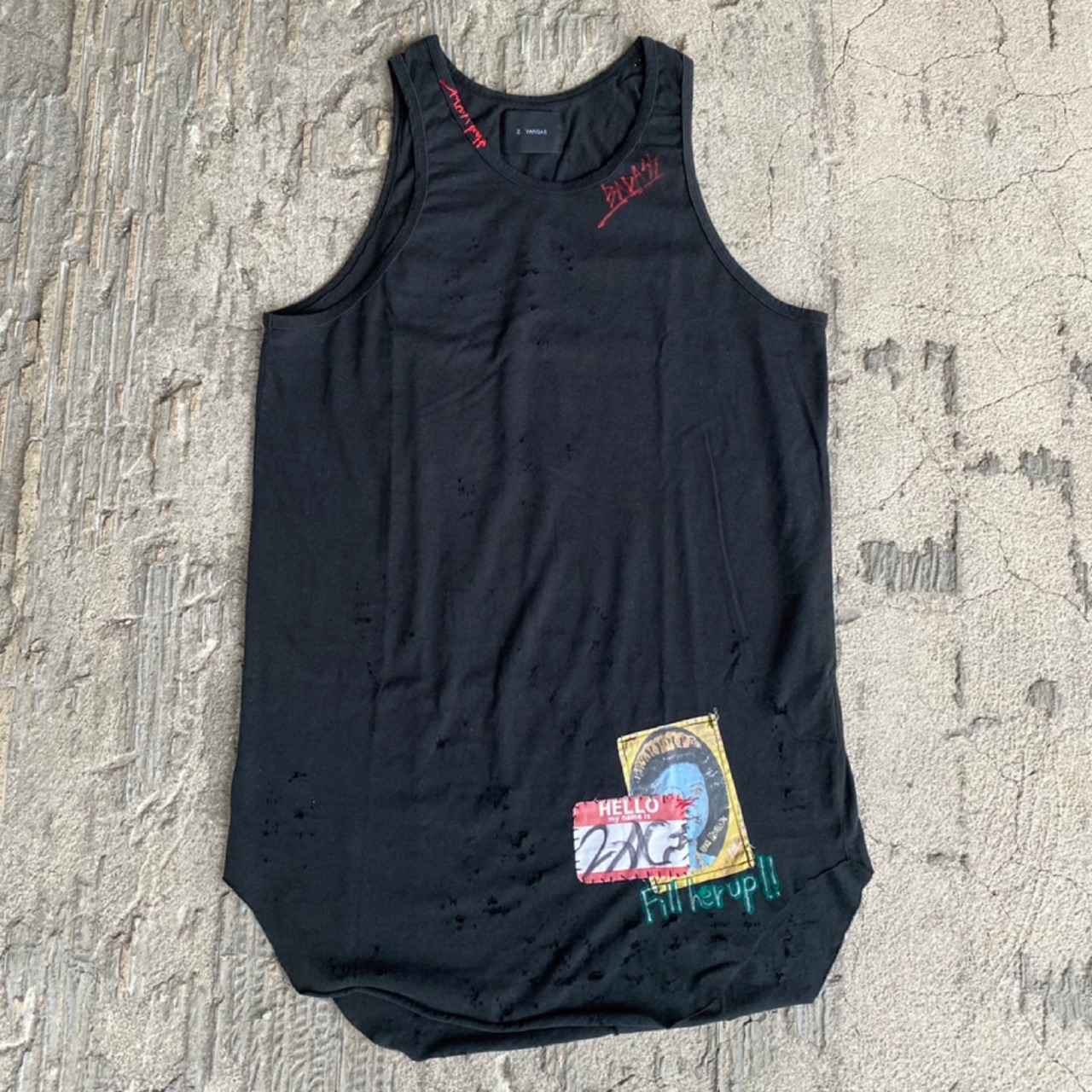【NEW】ZAC VARGAS / patch tank top/5色展開 - 6