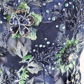 パーティドレス ワンピース 演奏会 カラードレス 発表会 パーティ Da Vistosa ドニャヴィストーサ ネイビー系 パープル系 紺 青 華やか 大人 女性 結婚式 二次会 フォーマル おしゃれ