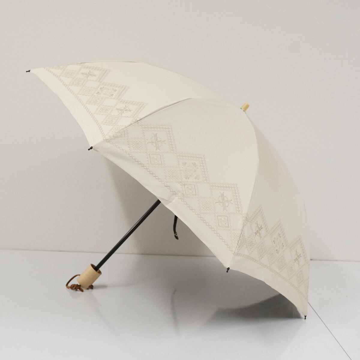 折りたたみ日傘 USED美品 帝人 遮熱ナノ 日蔭だまり 遮光 遮熱 UV 晴雨