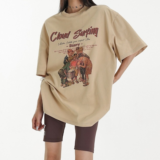 ヴィンテージキャラクタープリントＴシャツ［S-L］