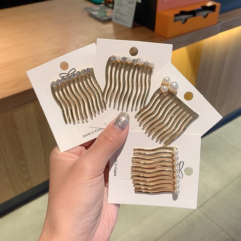 パールヘアピン レッドサイドアクセサリー 真珠 ブラック・アイド・ピーズ57959487262