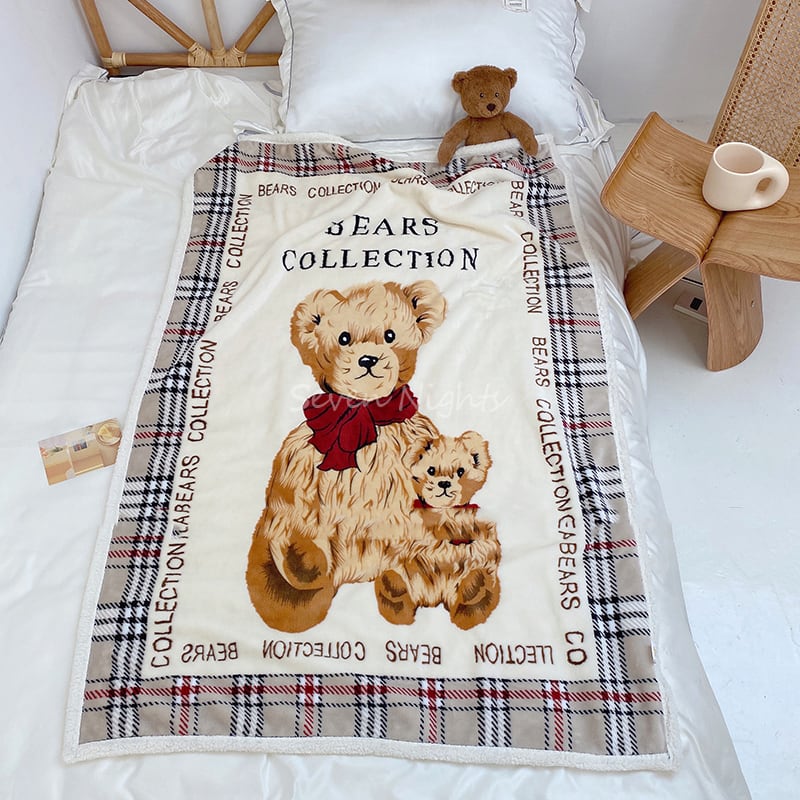 【BLANKET】クマ柄ブランケット