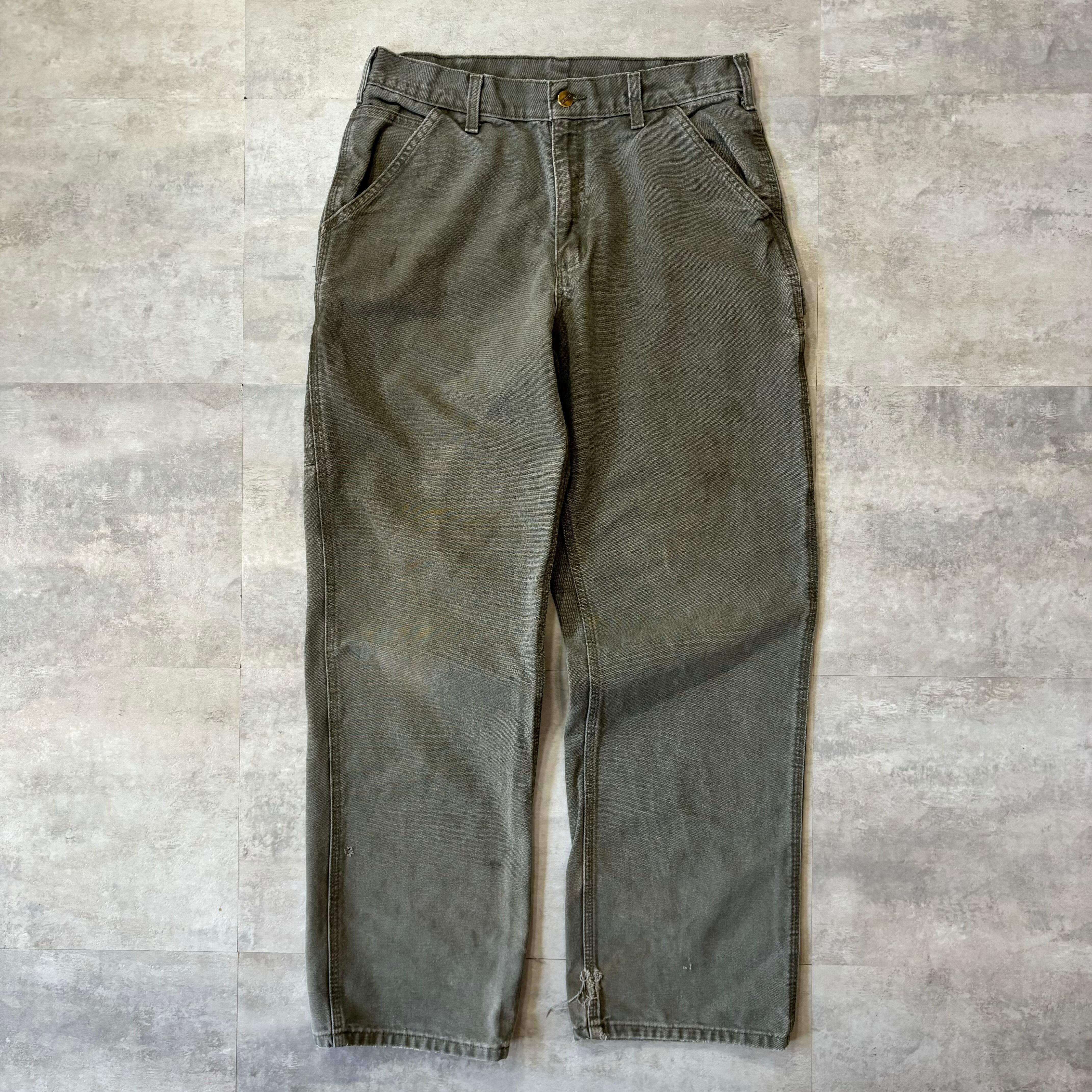 《実寸w31l29》carhartt ダック生地 ワークパンツ ペインターパンツ no.1242