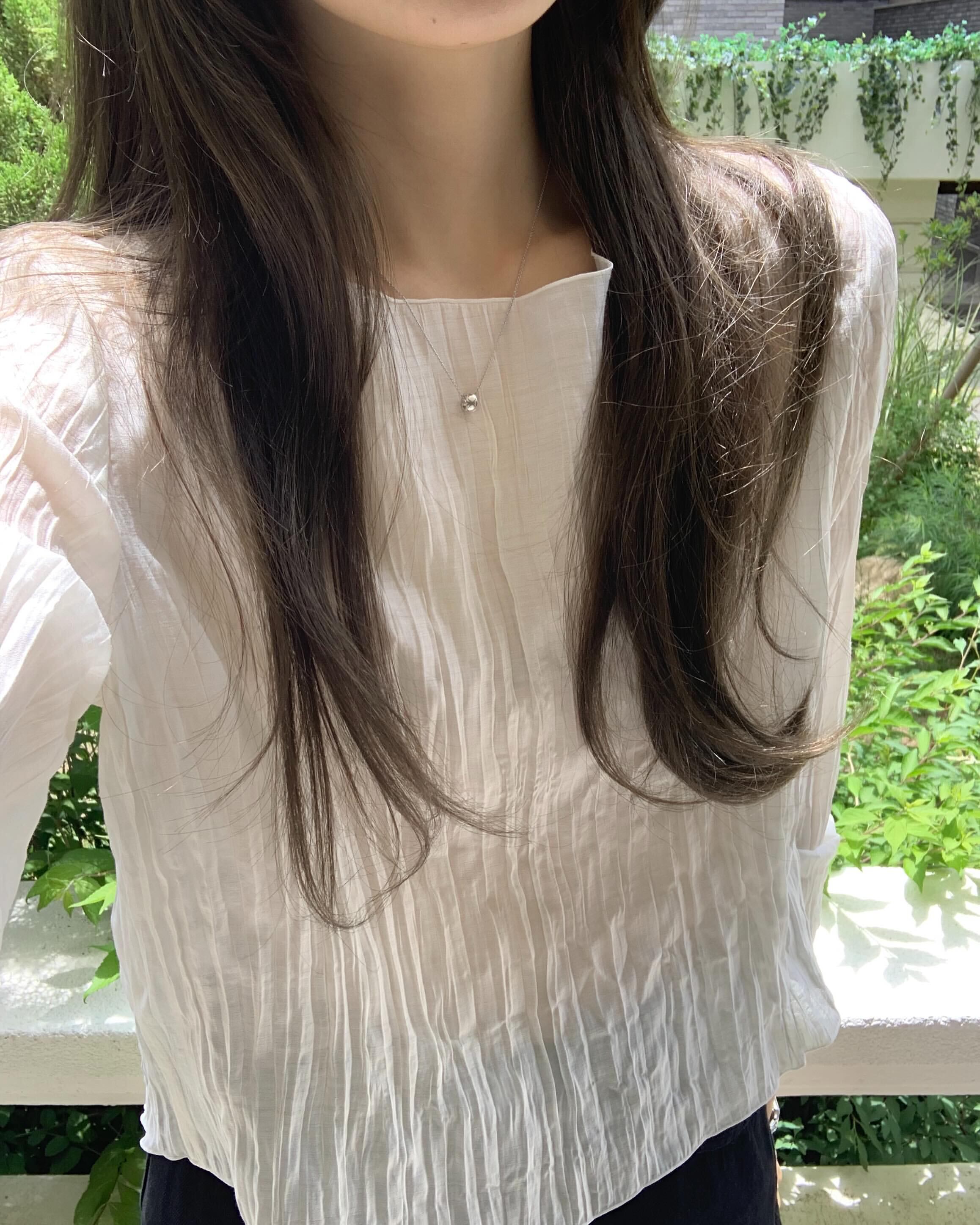 (予約) ounce / More Linkle Blouse / 2color