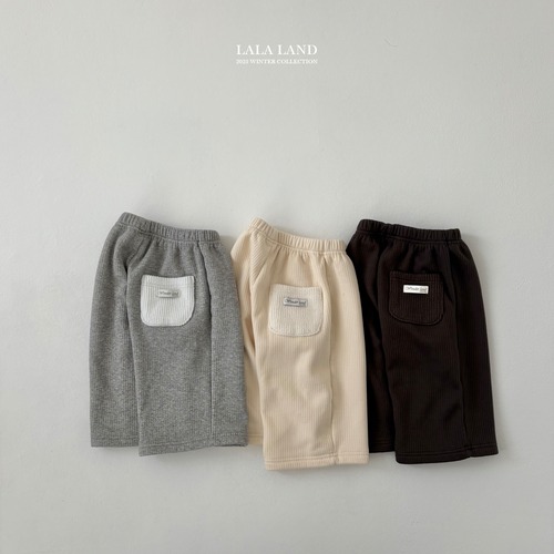 【予約】Stretch Ribbed Minky Pants