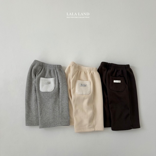 【予約】Stretch Ribbed Minky Pants