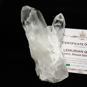 水晶 クラスター 原石 虹入り ブラジル ミナスジェライス州 コリント産 レムリアンシード 証明書付属272-116