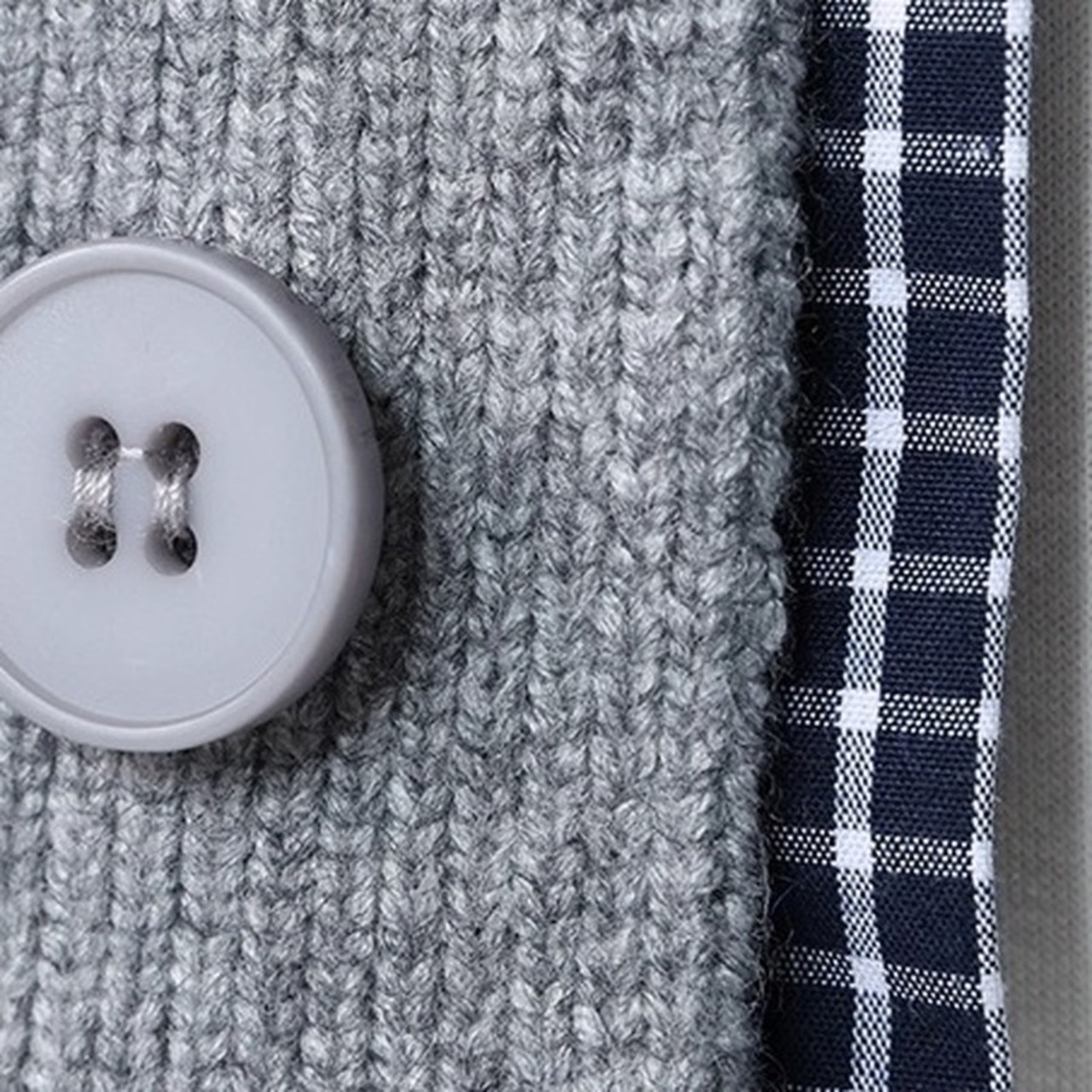 Button Front Hip-Length Knit Cardigan ◇2color H0902