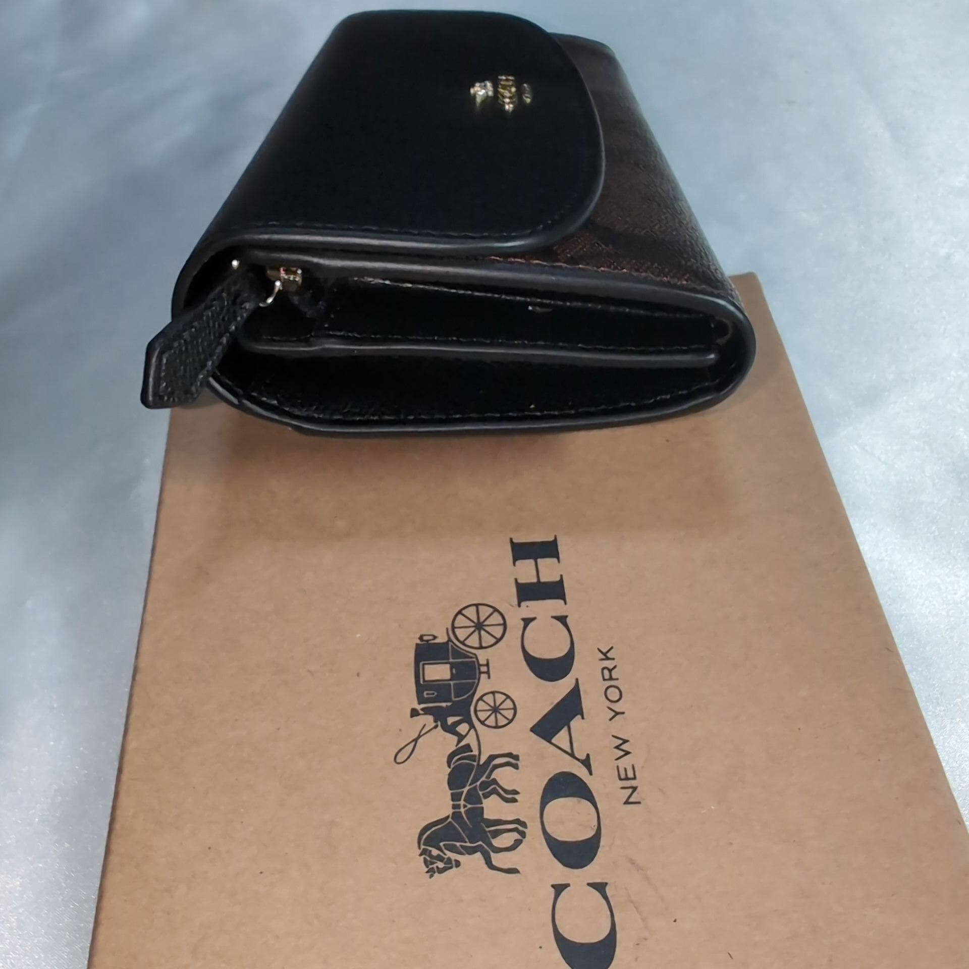 COACHコーチ シグネチャー スリム エンベロープ ウォレット長財布