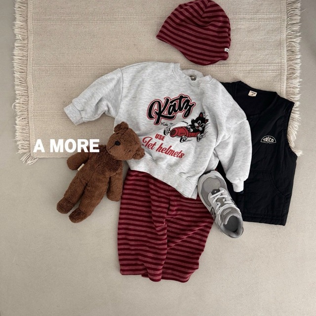 《送料無料》予約:レーシングキャットスウェット【AMORE】※ジュニアサイズ