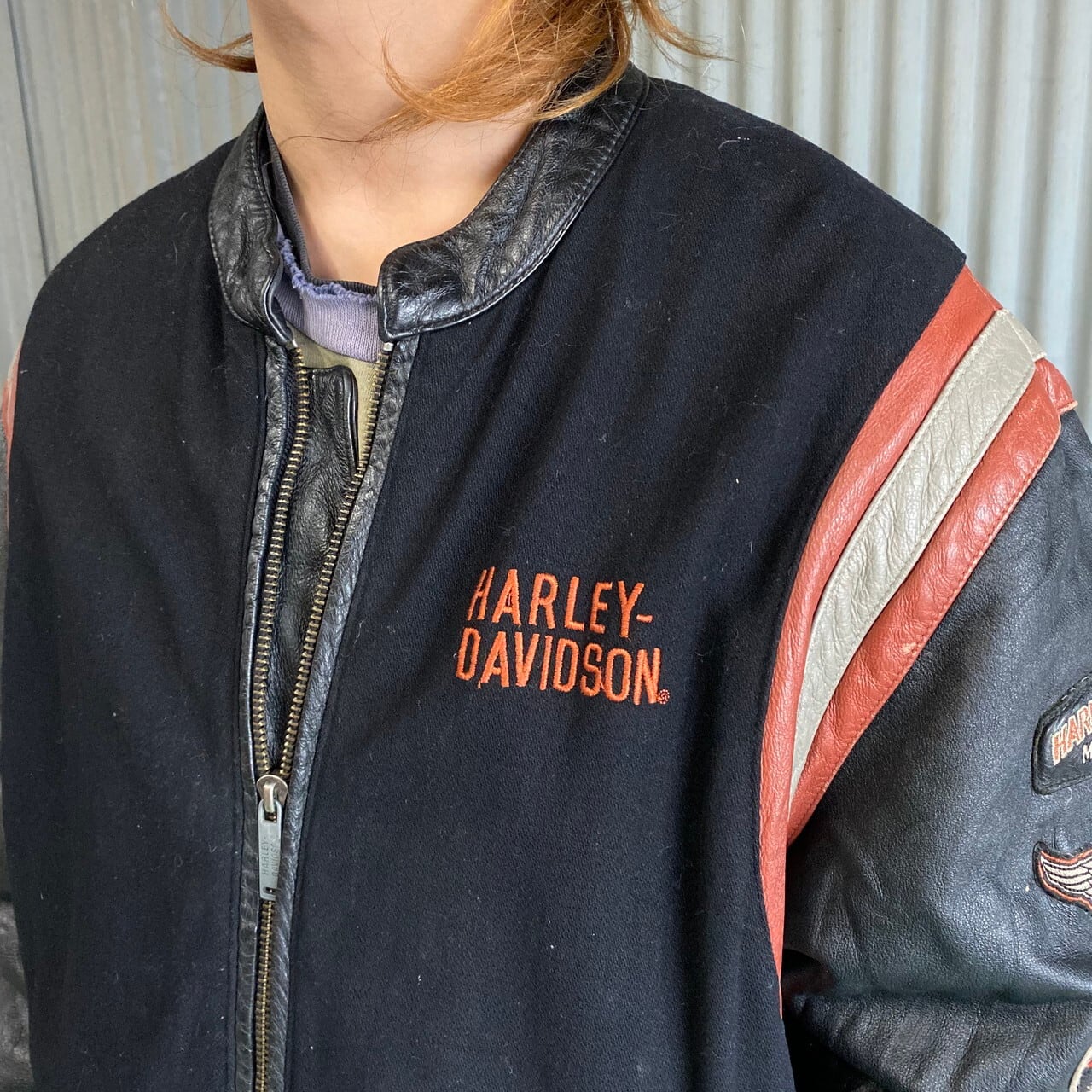 80年代 ビンテージ Harley-Davidson ハーレーダビッドソン ウール  