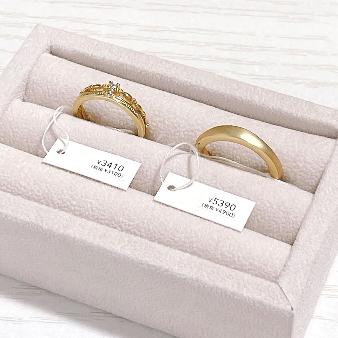 名入れ箔押し】 オリジナル値札S タグ（パール or マット） 100