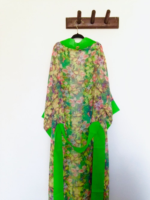 Midium Robe Floral Green ミディアムローブフローラルグリーン