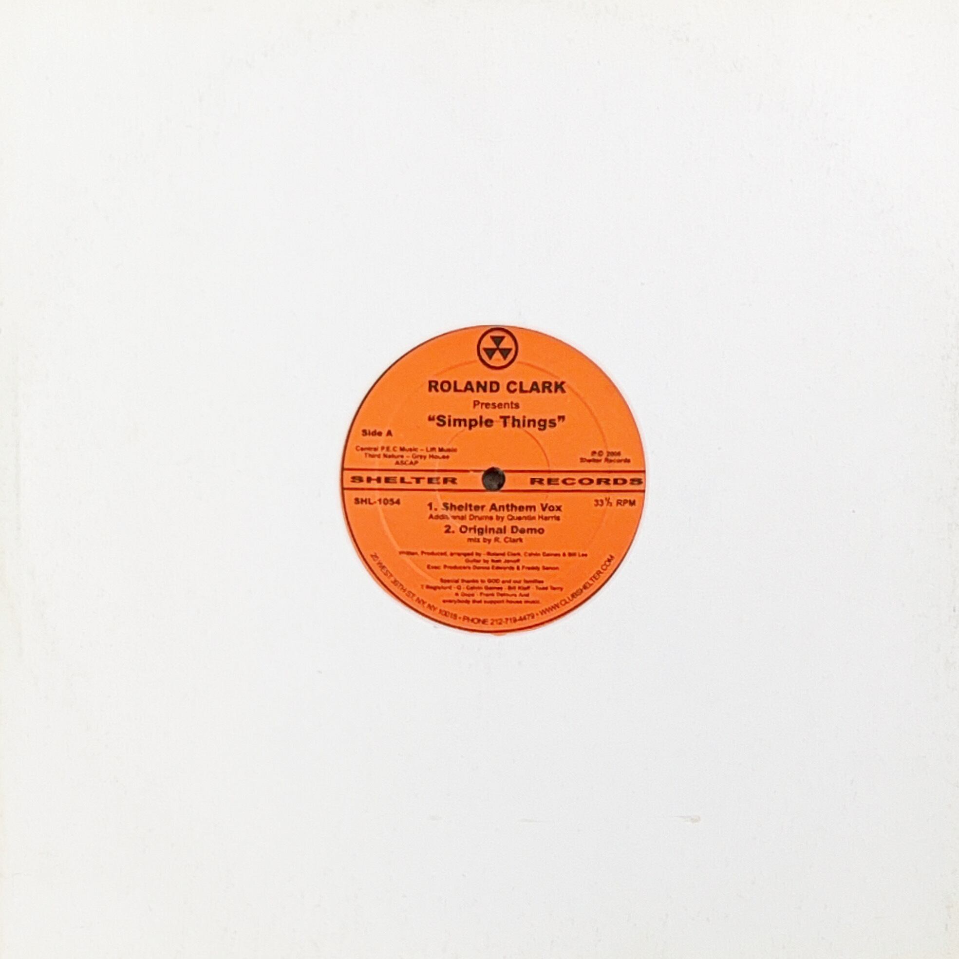 その他 Roland Clark / Simple Things,SRM265 2006] Roland Clark – Simple Things [Shelter Records] | ビークル