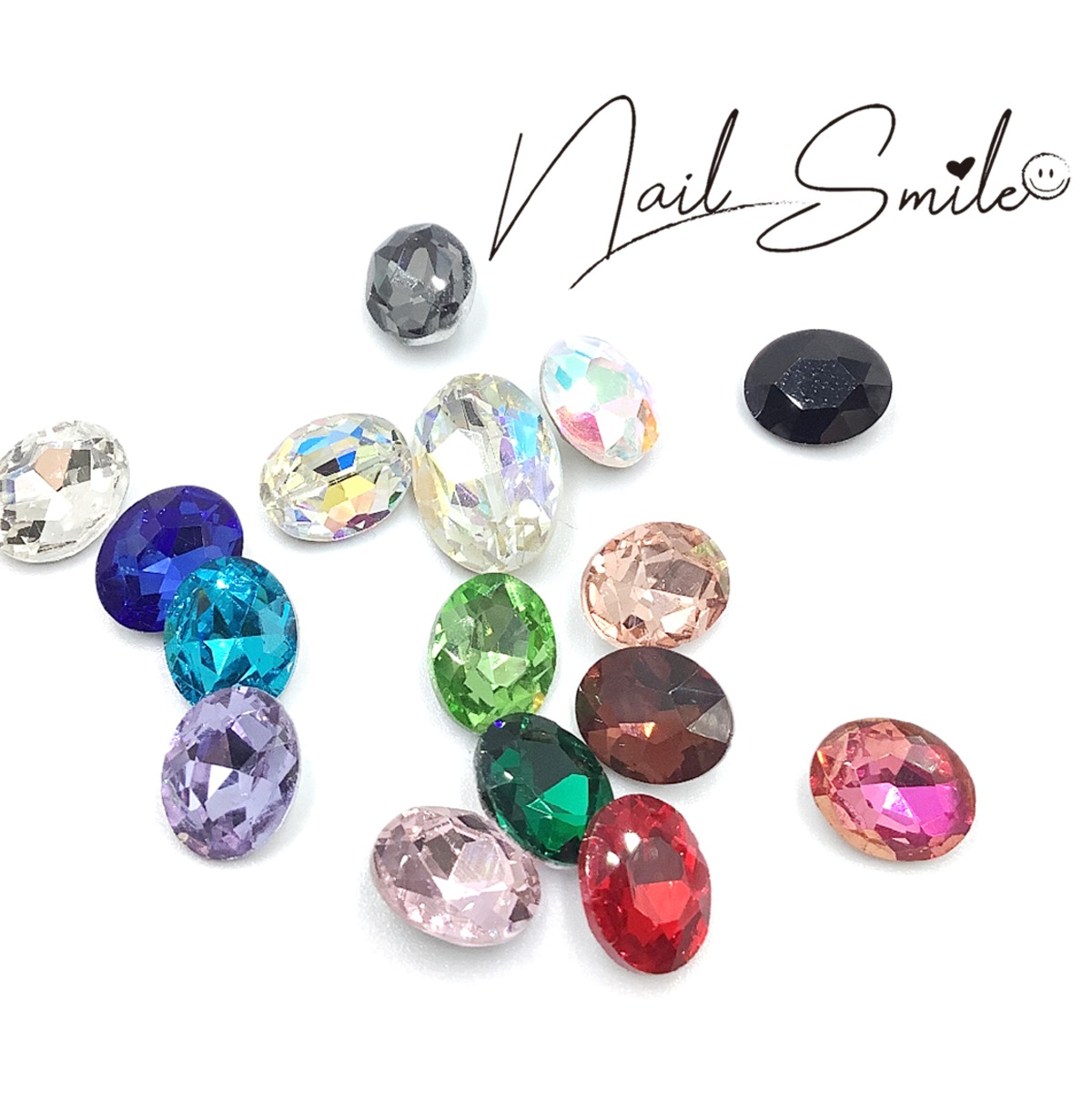 ☆Vカットオーバル型ガラスストーン（M、L) | Nail Shop Nail smile 