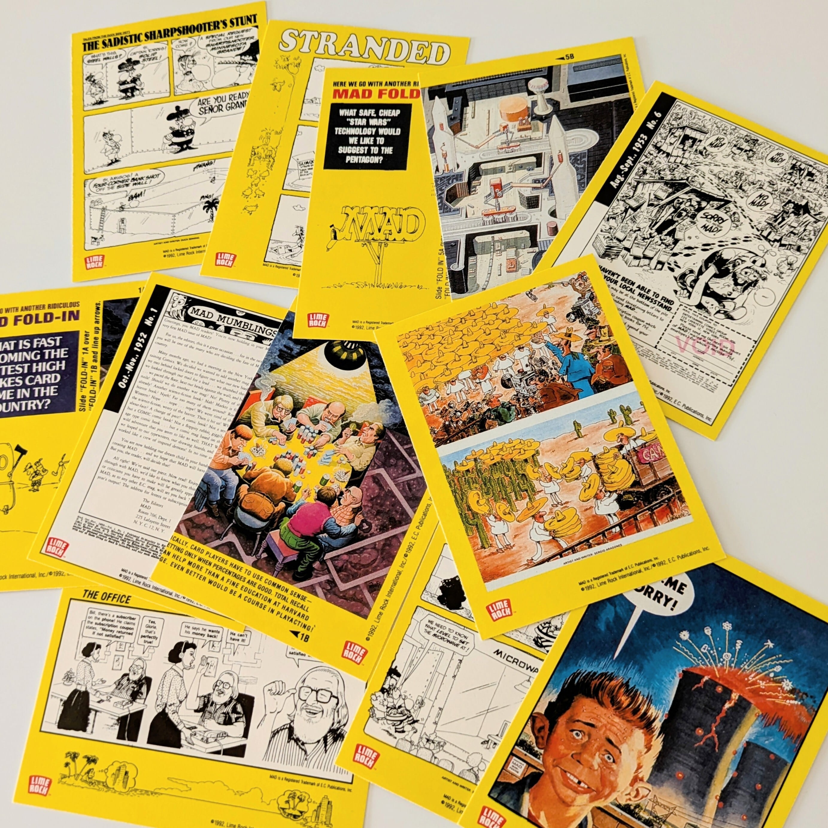 送料無料!☆ 1992年製 LIME ROCK【 THE WORST FROM MAD MAGAZINE SEALED TRADING CARD Series 1 】マッドマガジン シリーズ1 トレーディングカード 単品 (1個= 10〜12CARDSランダム入)〚アメリカン雑貨 アメトイ〛
