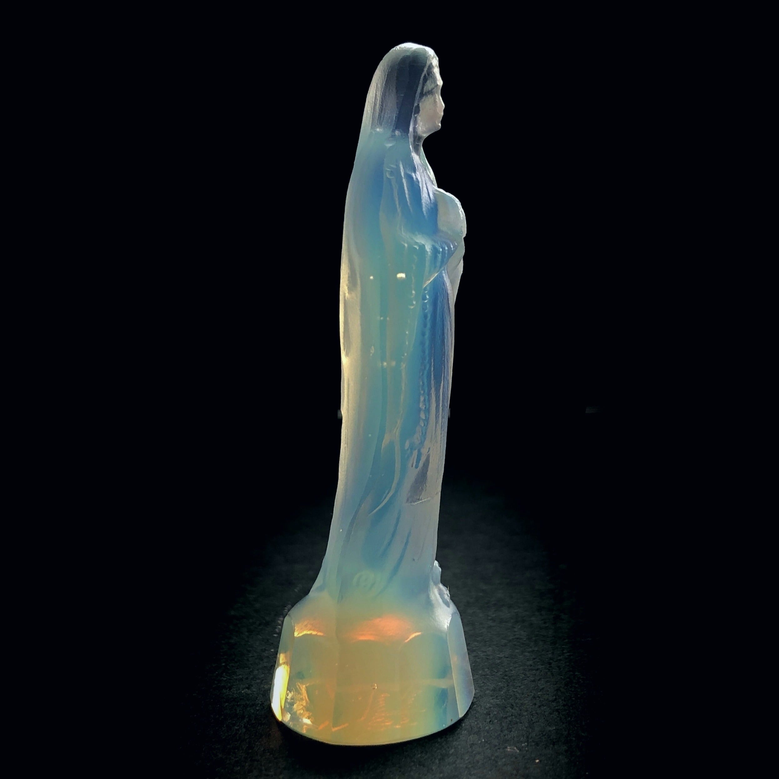 オパールセントガラスのマリア像 | メルキュール骨董店