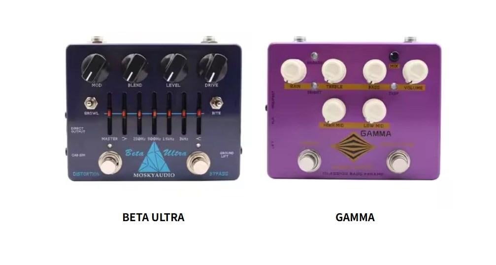 MOSKY Beta Ultra ベース用ディストーションプリアンプ EQ ヘッドホン