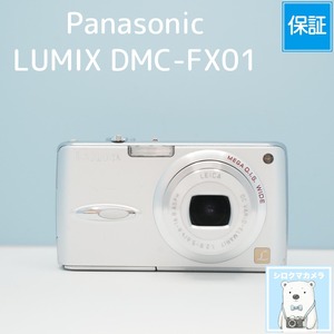Panasonic LUMIX DMC-FX01 デジカメ スマホ転送OK フルセット シロクマカメラ a7569