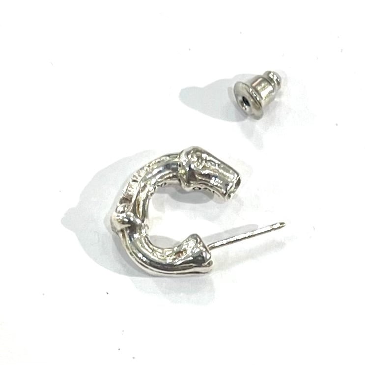希少【TIFFANY&CO.】2701 バンブー フープ ピアス SV925 シルバー925