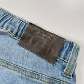 VAN JAC ヴァンヂャケット イージー デニム パンツ ジーンズ サイズ L /メンズ/革パッチ/ストレッチ