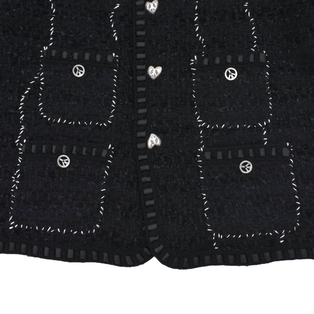 READYMADE】RE-TW-BK-00-00-264/TWEED HOBO JACKET/BLK | AYIN