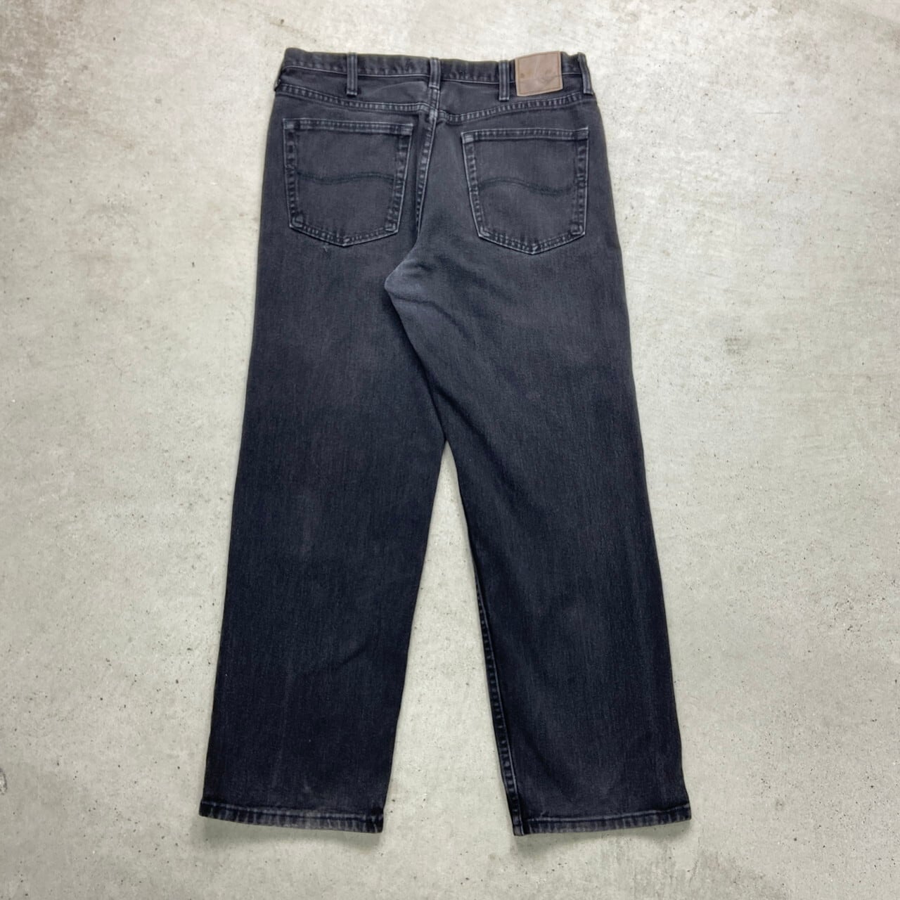 00年代 Lee リー ブラックデニムパンツ RELAXED FIT テーパード メンズ 