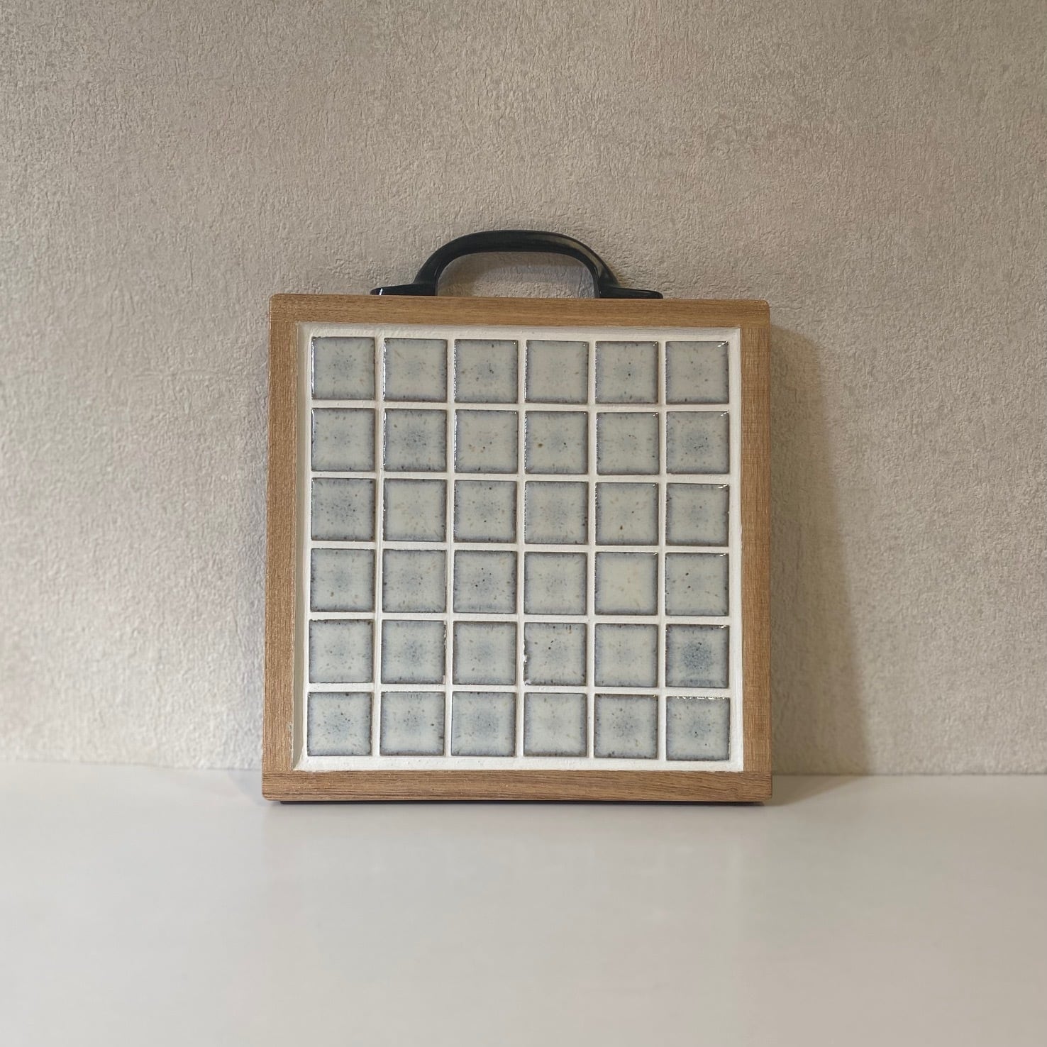 コラベルタイル＊カフェトレー ：ブラウン： | タイル雑貨｜RE TILE