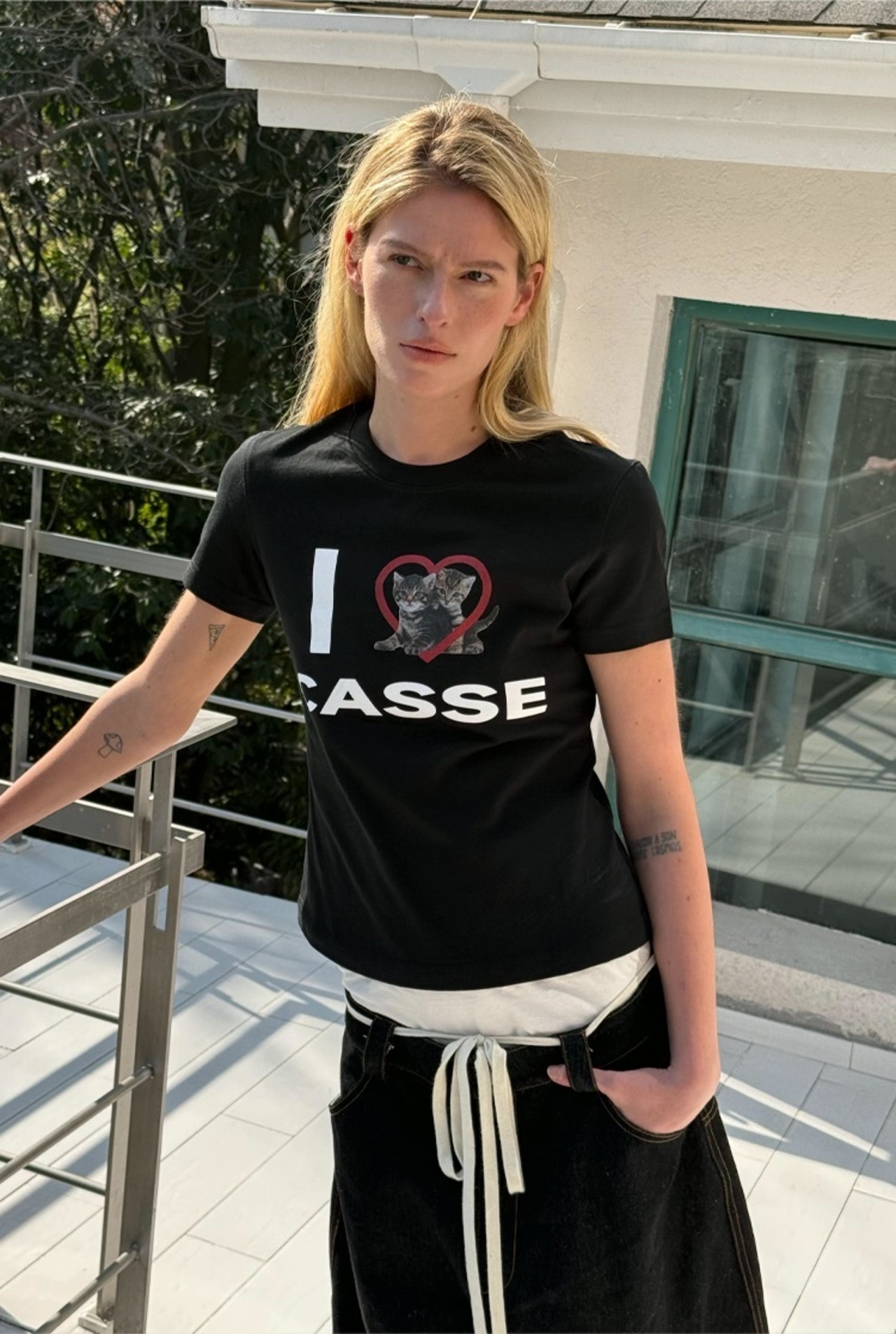 ANTERIOR LOVED Cat Heart Tee