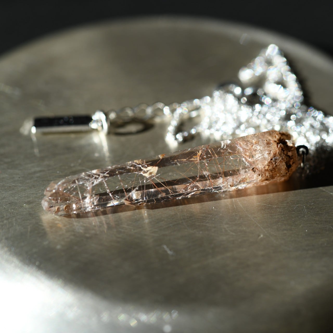 宝石原石 ルチルクォーツ 水晶 ジュエリー コレクション 骨董品