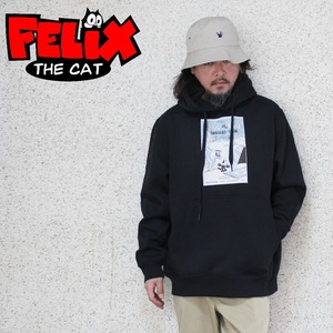 【 rd-001】Felix the Cat フィリックス・ザ・キャット プリント パーカー フーディー スウェット 裏起毛 大きいサイズ メンズ M L XL XXL XXXL おしゃれ