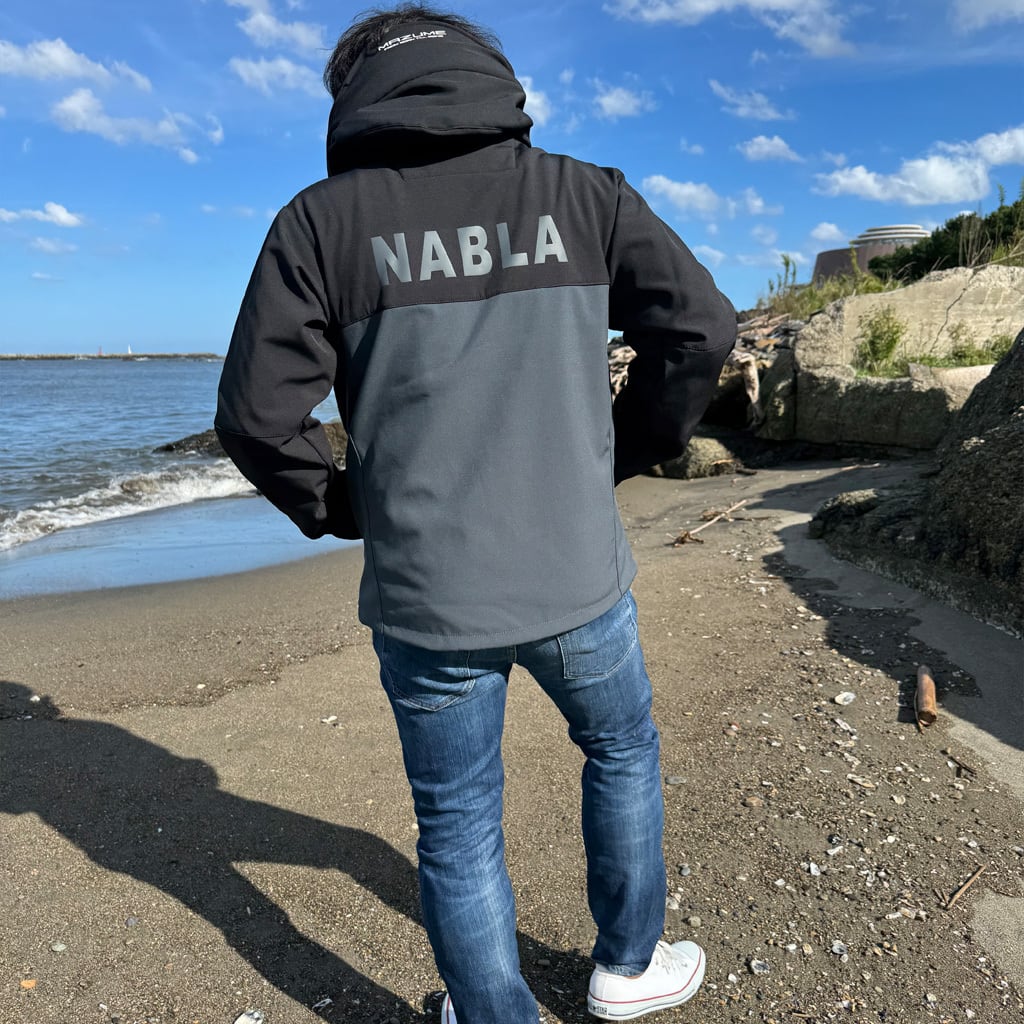 mazume×nablajapanコラボウインドカットジャケット2024 ブラック