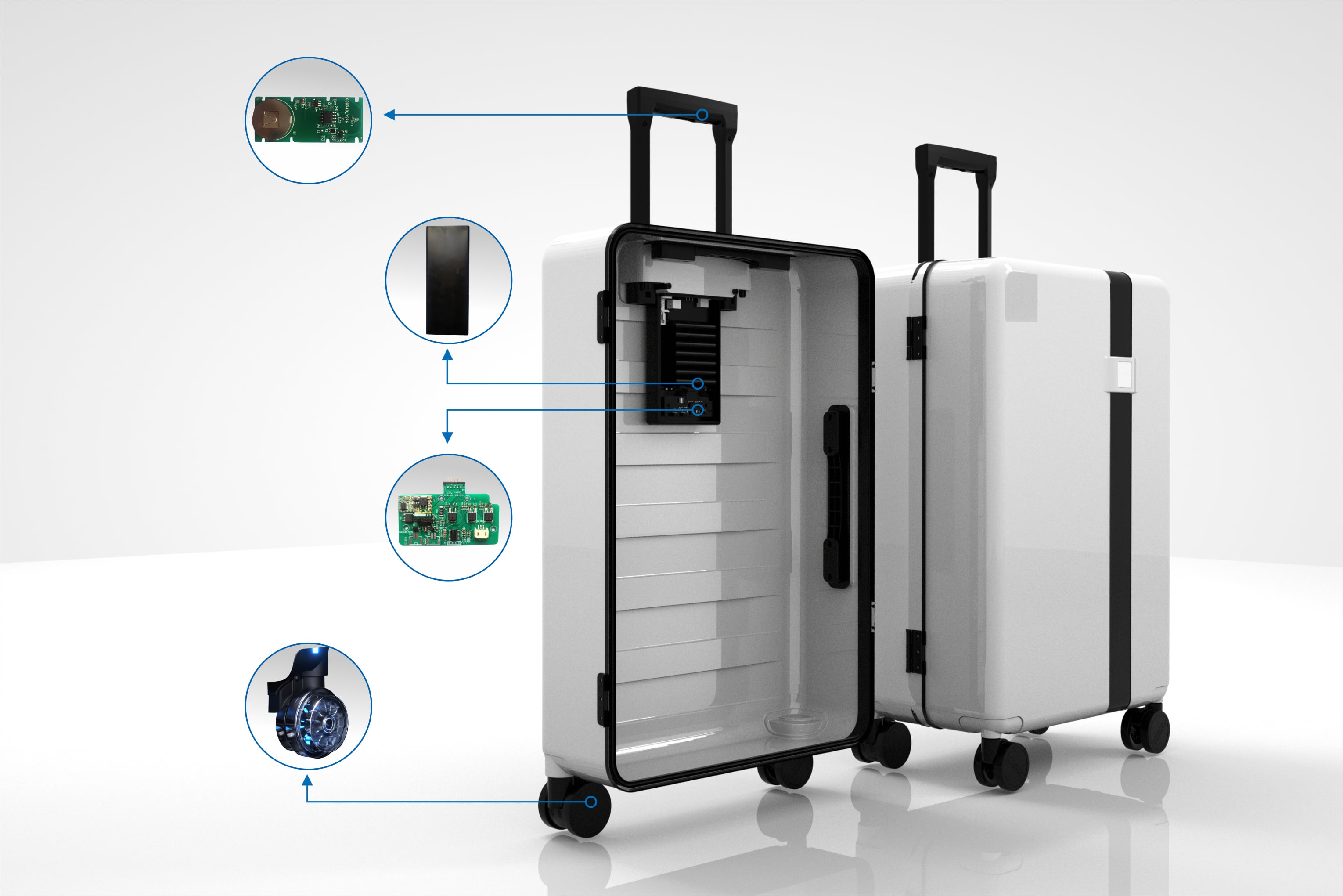 翌日発送｜TVで紹介｜MOOBOT スマートアシストキャリーケース（Mサイズ