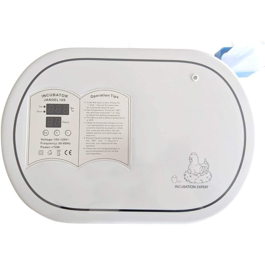 小型自動孵卵器 自動回転機能付き(転卵機能付き)・給水機能付き孵卵器