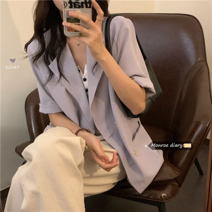 スタンダードスタイルルーズジャケット カジュアルスプリングトップス レトロ 春物 モンロー89613269773